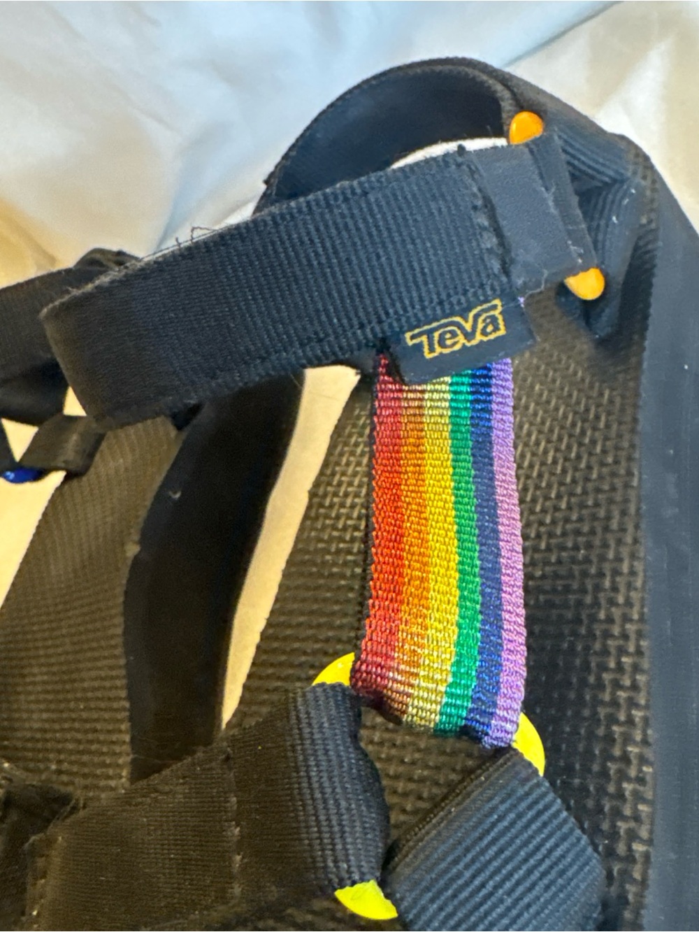 TEVA 1122010 Womens Sz 6 Midform Universal Pride Metallic Rainbow Sandals - Picture 5 of 8